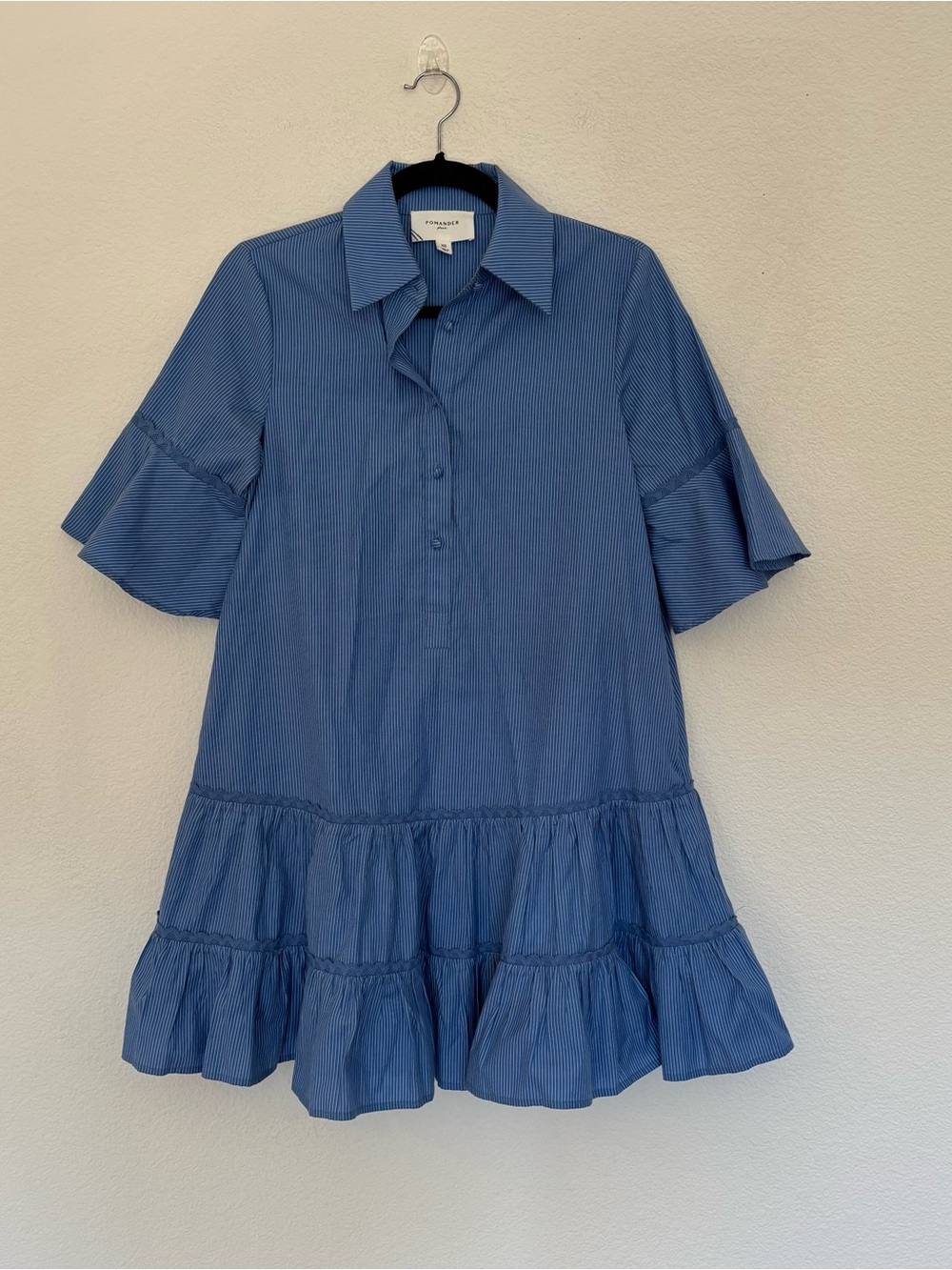 Pomander Place Blue Stripe Mckenna Dress - Picture 2 of 7
